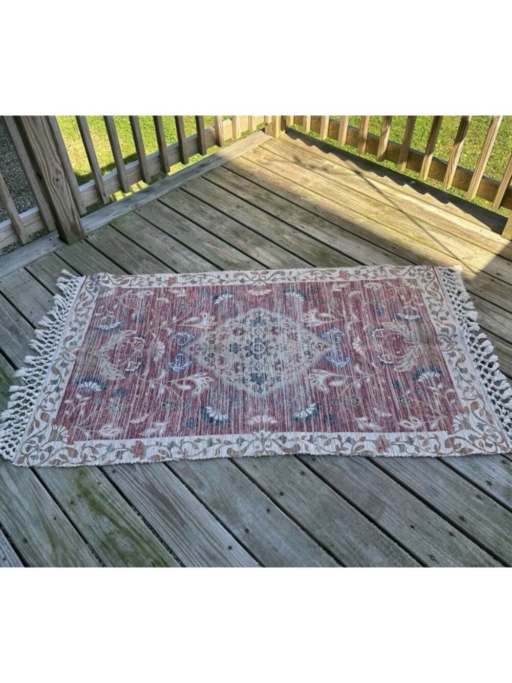 Rachel Ashwell THE FARMHOUSE cotton rug  66 x 35”